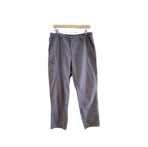 GoLite Gray Lightweight Performance Hiking Pants Cotton Nylon Mens 34X32